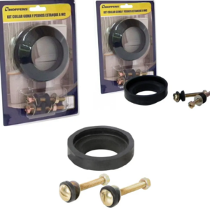 Kit Collar Goma y Pernos Estanque A WC – Sello y Unión Confiable Para Estanque y Taza WC (Collarín Wc)