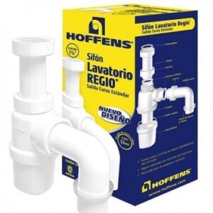 Sifón Lavatorio Regio 1.1/4 Salida Curva 32-40mm Hoffens
