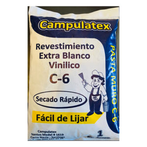 Pasta Muro C-6 Campulatex Revestimiento Extra Blanco Vinílico 1 Kg