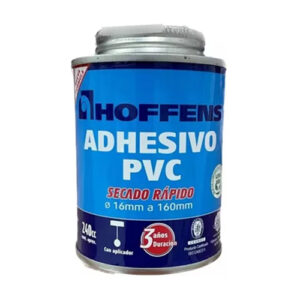 Adhesivo PVC Lata 240 CC Secado Rápido Hoffens