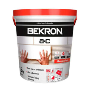 Adhesivo Cerámico Bekron AC Pasta 15 kg para Muros y Tabiques – Alta Adherencia Interior