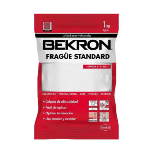 Fragüe Blanco Bekron 1 Kg para Cerámica y Porcelanato – Acabado Profesional