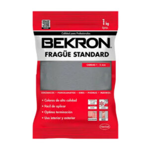 Fragüe Negro Bekron 1 Kg para Cerámica y Porcelanato – Acabado Profesional