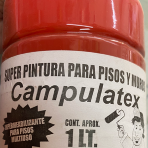 Super Pintura para Pisos y Muros Campulatex de 1 litro