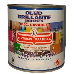 Pintura Óleo Marbella 1/4 Galón Color Azul  (1 Litro Aprox)