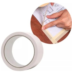 Cinta Papel Masking 30 mm x 30 m Blanca Mate para Pintar Paredes