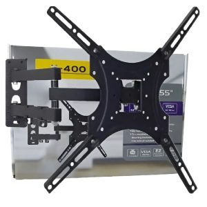 Soporte de TV Un Brazo Inclinable X-400 para Pantallas de 32" a 55" – Color Negro
