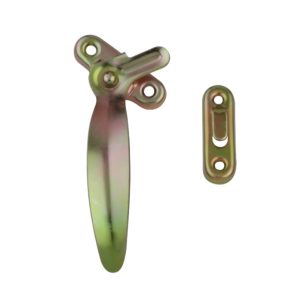 Picaporte Lioi Cola de Pato Izquierdo Zincado Bronceado Satinado 12 cm